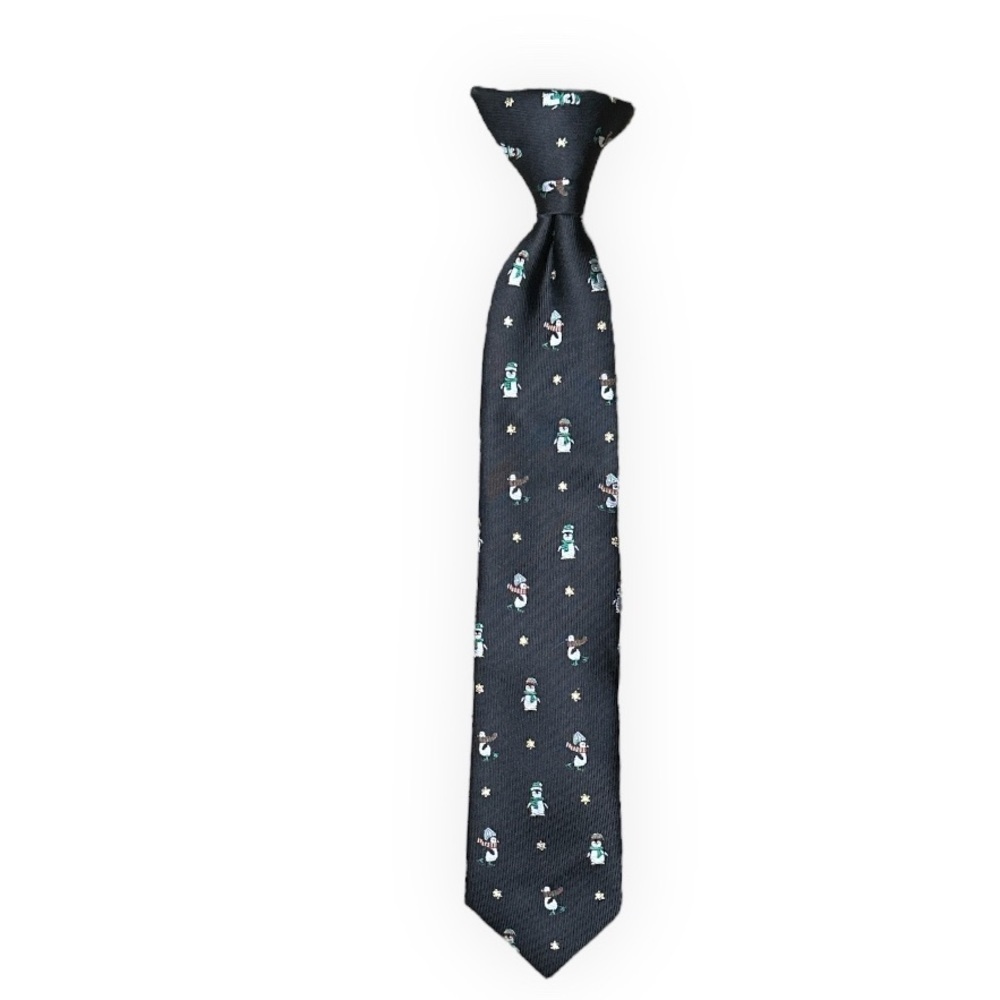 Chaps Christmas Penguin Clip on Tie